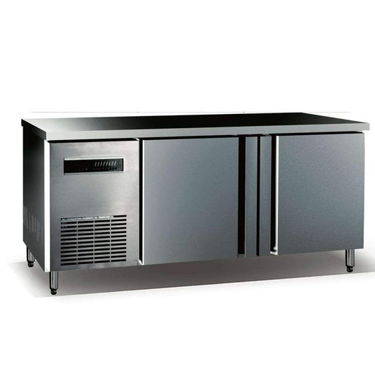 Kingsbottle 59" Two Stainless Steel Door Back Bar Cooler KBU380SD-Wine Coolers-The Wine Cooler Club