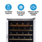 Newair 27” Built-in 116 Bottle Dual Zone Compressor Wine Fridge in Stainless Steel, Quiet Operation with Smooth Rolling Shelves AWR-1160DB-Wine Fridges-The Wine Cooler Club
