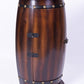 Wooden Wine Barrel Console Bar End Table Lockable Cabinet QI003403L-Wine Bottle Holders-The Wine Cooler Club
