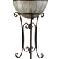 Galvanized Metal Standing Beverage Cooler Tub with Liner QI003628-Wine Bottle Holders-The Wine Cooler Club