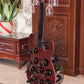 Vintage Wood and Metal Guitar Shaped 9 Bottle Freestanding Decorative Wine Holder QI003562-Wine Bottle Holders-The Wine Cooler Club