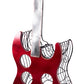Vintage Wood and Metal Guitar Shaped 9 Bottle Freestanding Decorative Wine Holder QI003562-Wine Bottle Holders-The Wine Cooler Club