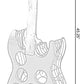 Vintage Wood and Metal Guitar Shaped 9 Bottle Freestanding Decorative Wine Holder QI003562-Wine Bottle Holders-The Wine Cooler Club