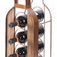 Vintage Decorative Metal Bottle Shaped Freestanding 4 Wine Bottle Holder QI003565-Wine Bottle Holders-The Wine Cooler Club