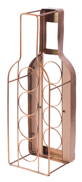 Vintage Decorative Metal Bottle Shaped Freestanding 4 Wine Bottle Holder QI003565-Wine Bottle Holders-The Wine Cooler Club