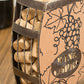Vintage Decorative Metal Barrel Shaped Tabletop Countertop Wine Cork Holder QI003566-Wine Bottle Holders-The Wine Cooler Club