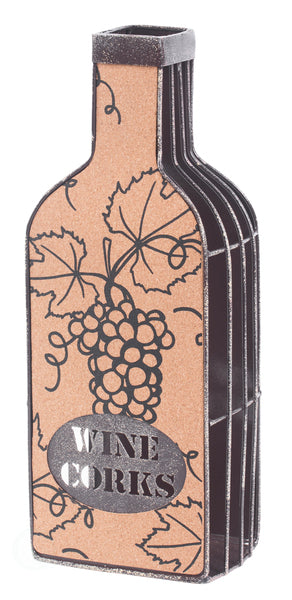 Vintage Metal Bottle Shaped Wine Cork Holder QI003567-Wine Bottle Holders-The Wine Cooler Club