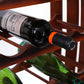 Rustic Barrel Shaped Wooden Wine Rack for 23 Bottles QI003604L-Wine Bottle Holders-The Wine Cooler Club
