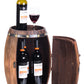 Wooden Barrel Shaped Vintage Decorative Wine Storage Rack QI003659-Wine Bottle Holders-The Wine Cooler Club