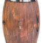 Wooden Barrel Shaped Vintage Decorative Wine Storage Rack QI003659-Wine Bottle Holders-The Wine Cooler Club
