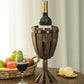 Wooden Wine Goblet Shaped Vintage Decorative Single Bottle Wine Holder QI003662-Wine Bottle Holders-The Wine Cooler Club