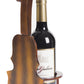 Brown Violin Cello Shaped Vintage Decorative Single Bottle Wine Holder QI003664-Wine Bottle Holders-The Wine Cooler Club