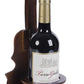 Brown Violin Cello Shaped Vintage Decorative Single Bottle Wine Holder QI003664-Wine Bottle Holders-The Wine Cooler Club