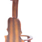 Brown Violin Cello Shaped Vintage Decorative Single Bottle Wine Holder QI003664-Wine Bottle Holders-The Wine Cooler Club