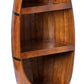 Rustic Wooden Wine Barrel Display Shelf Storage Stand QI003764-Wine Racks-The Wine Cooler Club