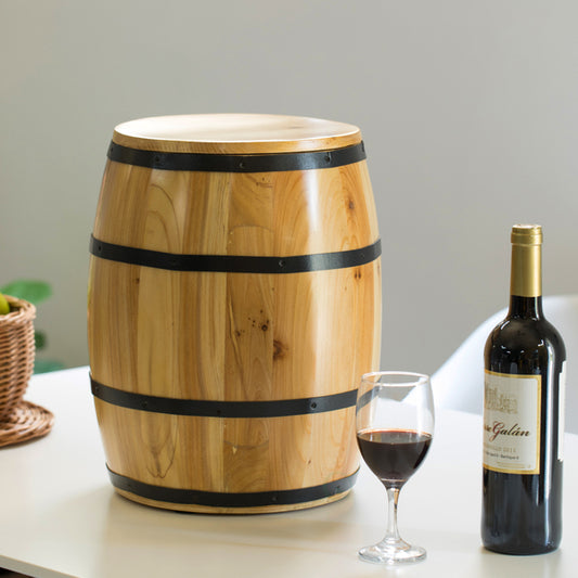 Wine Barrel 4 Sectional Crate With Removable Head Lid QI003766-Wine Bottle Holders-The Wine Cooler Club