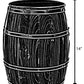 Wine Barrel 4 Sectional Crate With Removable Head Lid QI003766-Wine Bottle Holders-The Wine Cooler Club