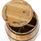 Wine Barrel 4 Sectional Crate With Removable Head Lid QI003766-Wine Bottle Holders-The Wine Cooler Club