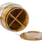 Wine Barrel 4 Sectional Crate With Removable Head Lid QI003766-Wine Bottle Holders-The Wine Cooler Club