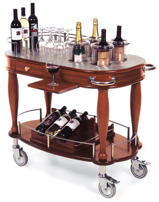 Geneva Wine & Liquor Cart 70038-wine carts-The Wine Cooler Club