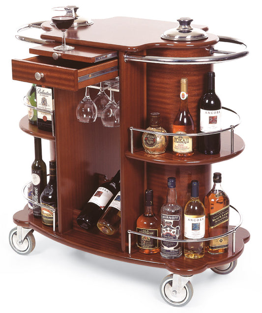 Geneva Wine & Liquor Cart 70260-wine carts-The Wine Cooler Club