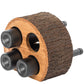 Round Wood Log Style with Bark 4 Bottle Countertop Wine Rack Holder QI003887-Wine Bottle Holders-The Wine Cooler Club