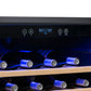 Newair 24" Built-In 52 Bottle Compressor Wine Fridge in Stainless Steel with Premium Beech Wood Shelves AWR-520SB-Wine Fridges-The Wine Cooler Club