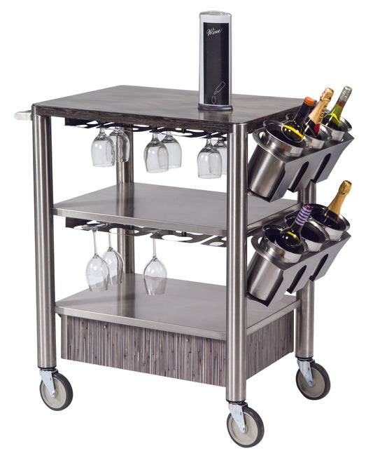 Geneva Wine & Liquor Cart 98509-wine carts-The Wine Cooler Club