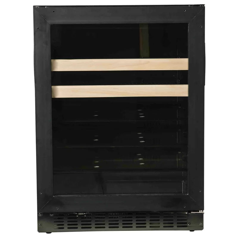 Azure 24 Inch Beverage Center with Blue LED Lighting3 cu. ft. Capacity: Panel Ready-Glass-Wine Coolers-The Wine Cooler Club