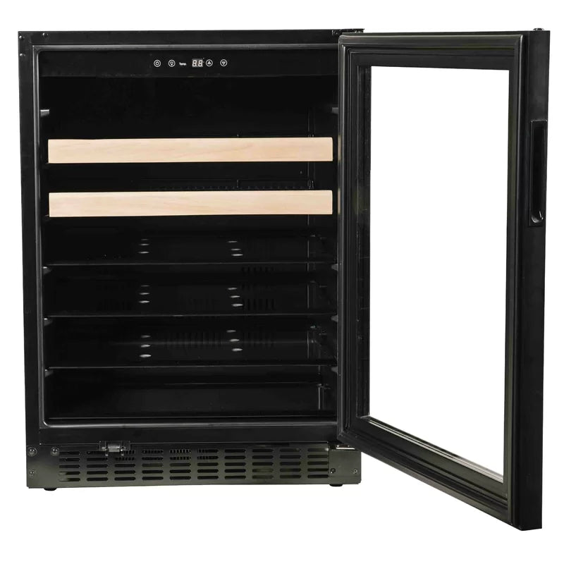 Azure 24 Inch Beverage Center with Blue LED Lighting3 cu. ft. Capacity: Panel Ready-Glass-Wine Coolers-The Wine Cooler Club