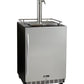24" Wide Dual Tap Stainless Steel Commercial Right Hinge Built-In Kegerator with Kit-Kegerators-The Wine Cooler Club