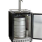 24" Wide Dual Tap Stainless Steel Commercial Right Hinge Built-In Kegerator with Kit-Kegerators-The Wine Cooler Club