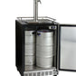 24" Wide Dual Tap Stainless Steel Commercial Right Hinge Built-In Kegerator with Kit-Kegerators-The Wine Cooler Club