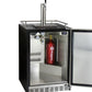 24" Wide Single Tap Stainless Steel Built-In Digital Left Hinge Kegerator with Kit-Kegerators-The Wine Cooler Club
