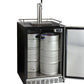24" Wide Cold Brew Coffee Single Tap Black Commercial Built-In Right Hinge Kegerator-Kegerators-The Wine Cooler Club