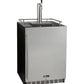 24" Wide Single Tap Stainless Steel Built-In Right Hinge Kegerator with Kit-Kegerators-The Wine Cooler Club