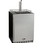 24" Wide Cold Brew Coffee Single Tap Black Commercial Built-In Right Hinge Kegerator-Kegerators-The Wine Cooler Club