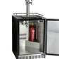 24" Wide Triple Tap Stainless Steel Built-In Left Hinge Digital Kegerator with Kit-Kegerators-The Wine Cooler Club