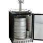 24" Wide Triple Tap Stainless Steel Built-In Left Hinge Digital Kegerator with Kit-Kegerators-The Wine Cooler Club