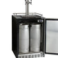 24" Wide Cold Brew Coffee Triple Tap Stainless Steel Commercial Built-In Right Hinge Kegerator-Kegerators-The Wine Cooler Club