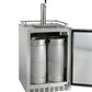 24" Wide Single Tap All Stainless Steel Outdoor Built-In Right Hinge Kegerator with Kit-Kegerators-The Wine Cooler Club