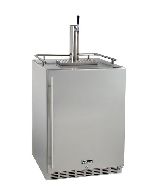 24" Wide Cold Brew Coffee Single Tap All Stainless Steel Outdoor Built-In Right Hinge Kegerator-Kegerators-The Wine Cooler Club