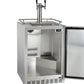 24" Wide Dual Tap All Stainless Steel Outdoor Built-In Right Hinge Kegerator with Kit-Kegerators-The Wine Cooler Club
