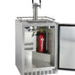 24" Wide Dual Tap All Stainless Steel Outdoor Built-In Right Hinge Kegerator with Kit-Kegerators-The Wine Cooler Club
