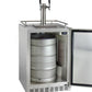 24" Wide Dual Tap All Stainless Steel Outdoor Built-In Right Hinge Kegerator with Kit-Kegerators-The Wine Cooler Club
