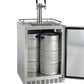 24" Wide Dual Tap All Stainless Steel Outdoor Built-In Right Hinge Kegerator with Kit-Kegerators-The Wine Cooler Club