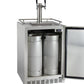 24" Wide Dual Tap All Stainless Steel Outdoor Built-In Right Hinge Kegerator with Kit-Kegerators-The Wine Cooler Club