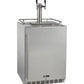 24" Wide Dual Tap All Stainless Steel Outdoor Built-In Right Hinge Kegerator with Kit-Kegerators-The Wine Cooler Club