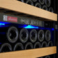 24" Wide Vite II Tru-Vino 99 Bottle Dual Zone Black Right Hinge Wine Refrigerator - AO YHWR99-2BR20-Wine Coolers-The Wine Cooler Club