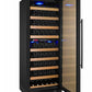 24" Wide Vite II Tru-Vino 99 Bottle Dual Zone Black Right Hinge Wine Refrigerator - AO YHWR99-2BR20-Wine Coolers-The Wine Cooler Club